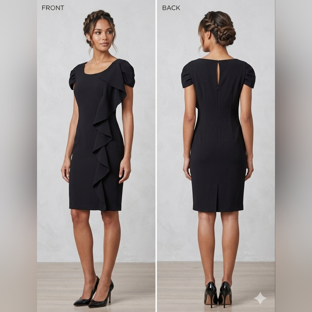 Saks FIFTH‎ AVENUE BLACK CAREER DRESS